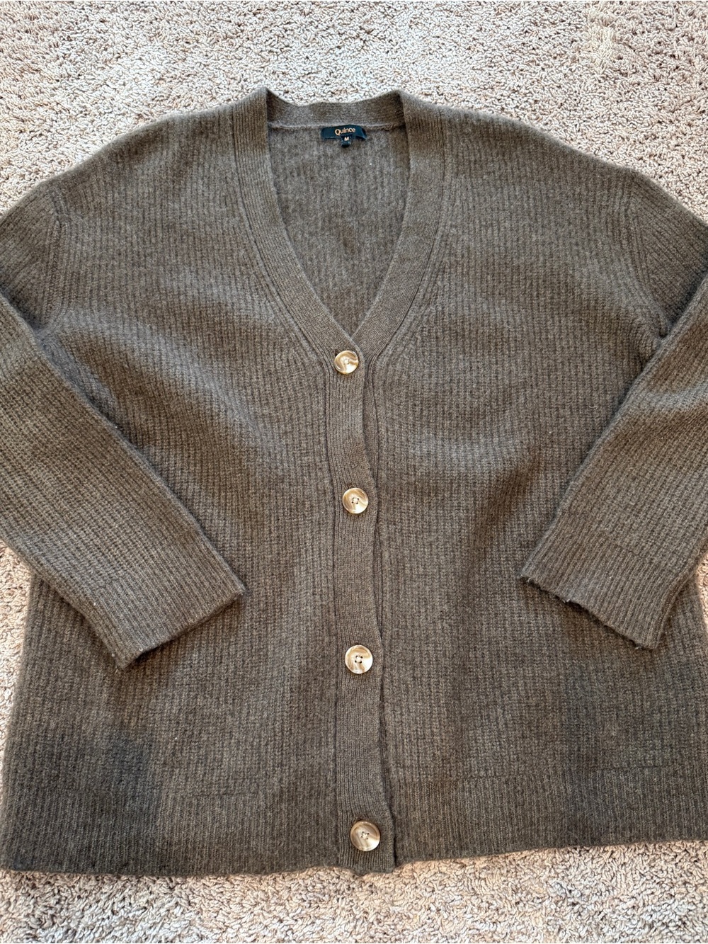 Quince Cashmere Cardigan Size M
